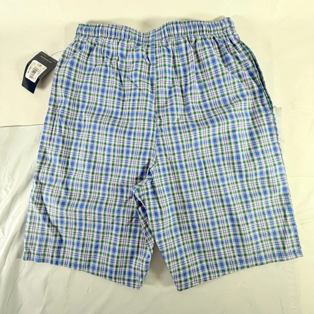 Polo Ralph Lauren Men's Plaid‎ Woven Sleep Pajama Shorts Blue Green S P512RL